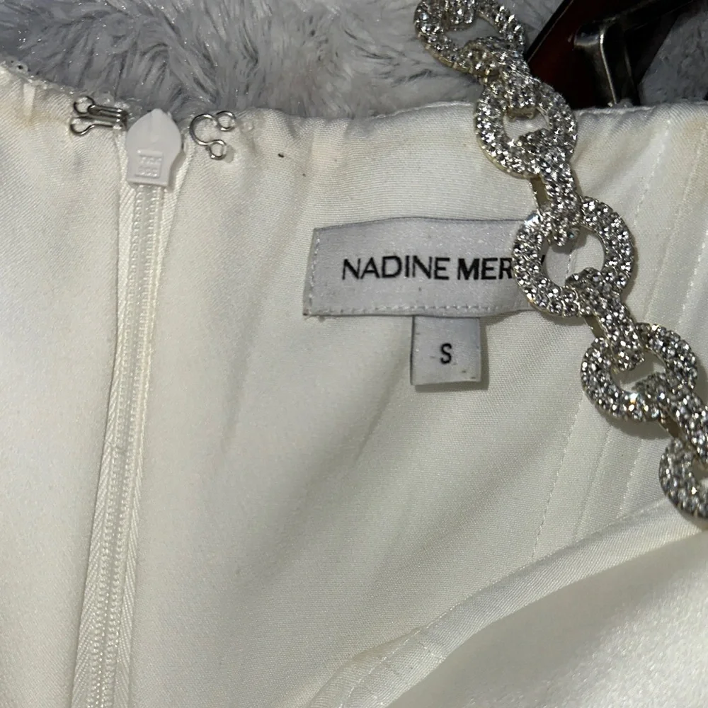 NADINE MERABI Ivory Sequin Strap jumpsuit - Picture 8 of 9